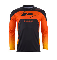 Футболка kenny racing cross/enduro track focus orange колір orange/black розмір xxxl