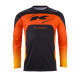 Футболка kenny racing модель cross/enduro трек дитяча/юніор neon grey/orange колір чорний/сірий/помаранчевий розмір xxxxs