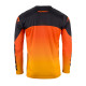 Футболка kenny racing модель cross/enduro трек дитяча/юніор neon grey/orange колір чорний/сірий/помаранчевий розмір xxxxs