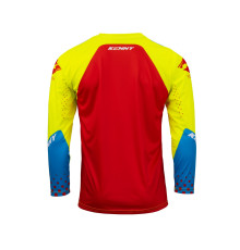 Футболка kenny racing модель cross/enduro трек дитяча/юніор неон жовтий/червоний колір червоний/жовтий/білий розмір xxxxs