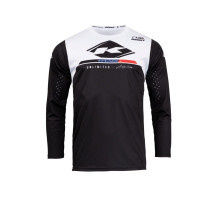 Футболка kenny racing модель cross/enduro трек дитяча/юніор raw чорний колір чорний/білий розмір xxs