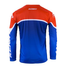 Футболка kenny racing cross/enduro track patriot 24 колір червоний/синій/білий розмір xxxl