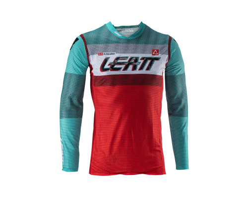 Leatt moto 5.5 ultraweld jersey fuel колір синій/червоний розмір s