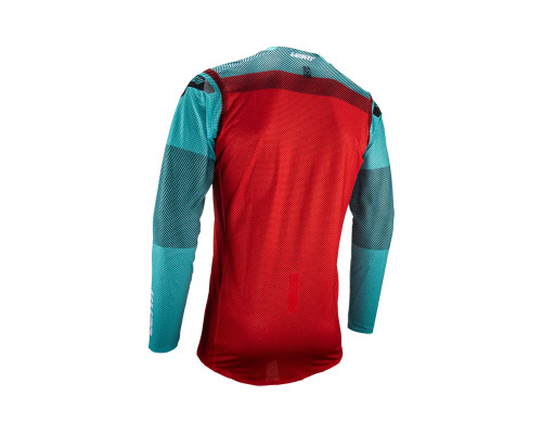 Leatt moto 5.5 ultraweld jersey fuel колір синій/червоний розмір s