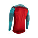Leatt moto 5.5 ultraweld jersey fuel колір синій/червоний розмір s