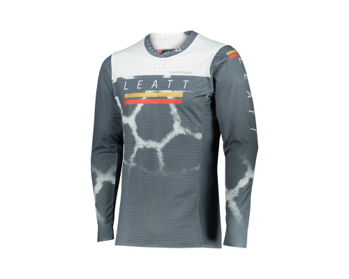 Leatt moto 5.5 ultraweld джерсі жираф колір сірий/білий розмір s