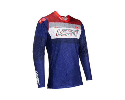 Leatt moto 5.5 ultraweld джерсі королівський колір темно-сій/білий/червоний розмір m