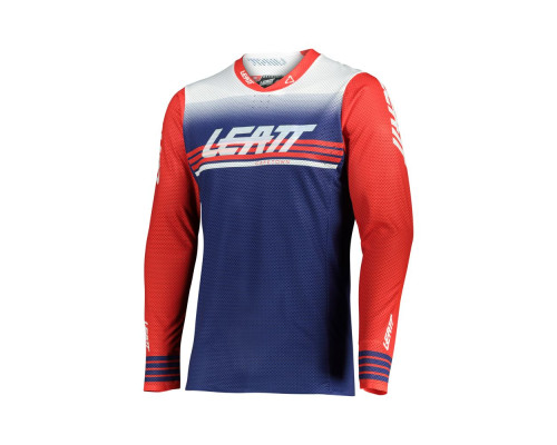 Leatt moto 5.5 ultraweld jersey royal color navy/red розмір s