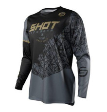 Shot racing (2021 роз) cross/enduro джерсі дитячий devo storm золотий колір золотий розмір 4/5