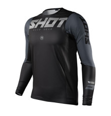 Shot racing (2021) crossс/enduro джерсі aerolite airflow чорний колір чорний розмір xxl