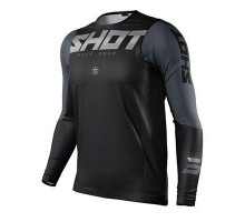 Shot racing (2021) crossс/enduro джерсі aerolite airflow чорний колір чорний розмір xxl