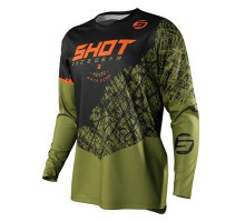 Shot racing (2021) джерсі для crossу/enduro devo storm kaki колір хакі зелений розмір m