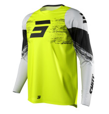 Футболка shot racing moto devo raw burst neon жовтий колір neon жовтий/whit/black розмір l
