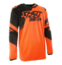 Shot racing футболка з хрестом contact claw neon orange колір orange fluo/black розмір l