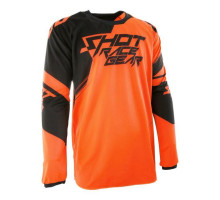 Shot racing футболка з хрестом contact claw neon orange колір orange fluo/black розмір l