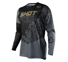 Shot racing дитяча джерсі для crossу/enduro devo storm золотого кольору золотого розміру 6/7