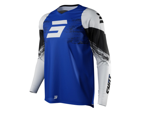 Футболка shot racing sale moto devo raw burst blue колір синій/білий/чорний розмір m