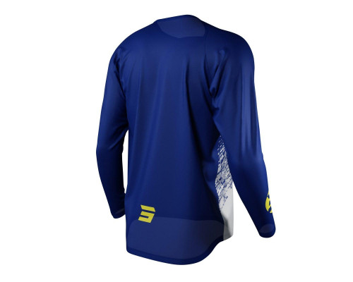 Футболка shot racing sale moto devo roll blue колір синій/білий/жовтий розмір l