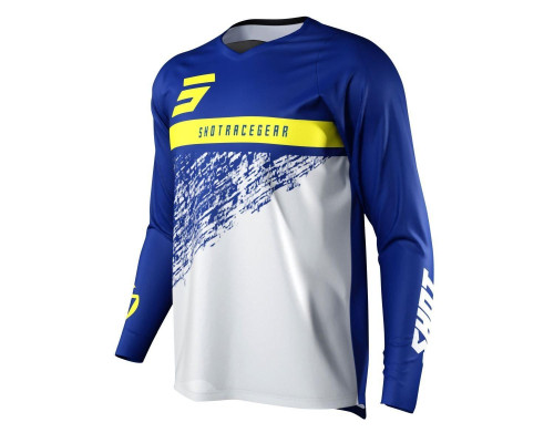 Футболка shot racing sale moto devo roll blue колір синій/білий/жовтий розмір xl