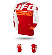 UFO футболка horizon jersey cross колір червоний/білий розмір xxxl - колекція 2024