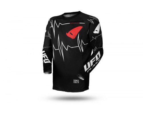 Футболка UFO slim adrenaline cross колір чорний оранжевий flow розмір m - спеціальна пропозиція