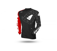 UFO футболка tecno jersey cross колір чорний червоний розмір l - колекція 2024