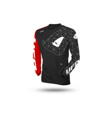 UFO футболка tecno jersey cross колір чорний червоний розмір xl - колекція 2024