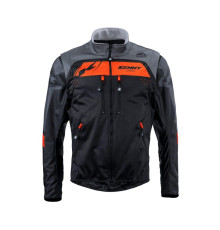 Куртка kenny racing adventure/enduro модель softshell чорний/помаранчевий колір чорний/помаранчевий/сірий розмір xxl