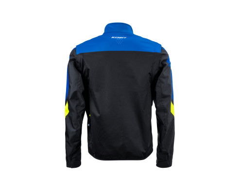 Куртка kenny racing adventure/enduro модель softshell blue колір чорний/синій/жовтий розмір l