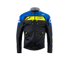 Куртка kenny racing adventure/enduro модель softshell blue колір чорний/синій/жовтий розмір l