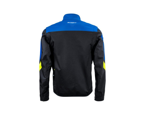 Куртка kenny racing adventure/enduro модель softshell blue колір чорний/синій/жовтий розмір m