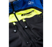 Куртка kenny racing adventure/enduro модель softshell blue колір чорний/синій/жовтий розмір xl