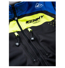 Куртка kenny racing adventure/enduro модель softshell blue колір чорний/синій/жовтий розмір xl