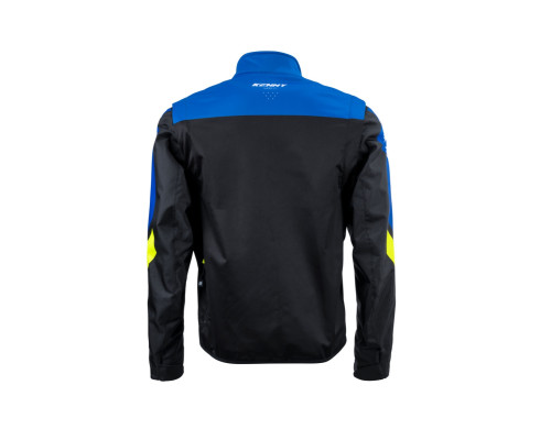 Куртка kenny racing adventure/enduro модель softshell blue колір чорний/синій/жовтий розмір xxl