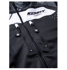 Куртка kenny racing adventure/enduro модель softshell grey колір чорний/сірий/білий розмір m