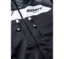 Куртка kenny racing adventure/enduro модель softshell grey колір чорний/сірий/білий розмір m