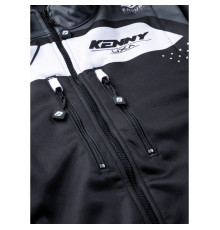 Куртка kenny racing adventure/enduro модель softshell grey колір чорний/сірий/білий розмір m