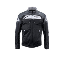 Куртка kenny racing adventure/enduro модель softshell grey колір чорний/сірий/білий розмір xl