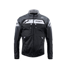 Куртка kenny racing adventure/enduro модель softshell grey колір чорний/сірий/білий розмір xl