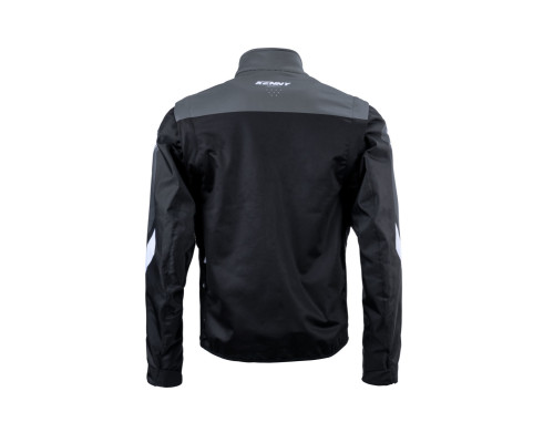 Куртка kenny racing adventure/enduro модель softshell grey колір чорний/сірий/білий розмір xxl