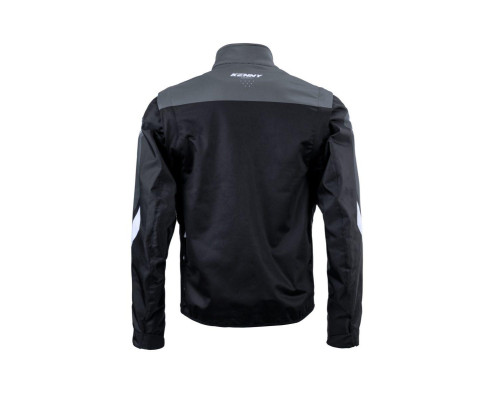 Куртка kenny racing adventure/enduro модель softshell grey колір чорний/сірий/білий розмір xxl