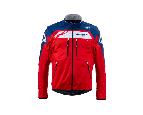 Куртка kenny racing adventure/enduro модель softshell red колір червоний/синій/білий розмір l