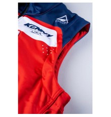Куртка kenny racing adventure/enduro модель softshell red колір червоний/синій/білий розмір m