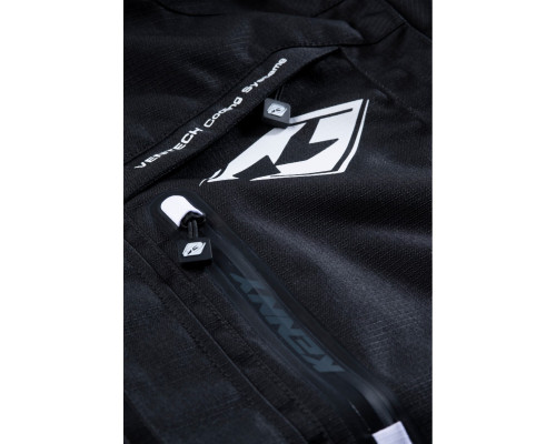 Куртка kenny racing adventure/enduro модель titanium black колір чорний/білий розмір l