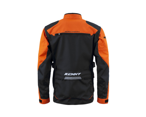 Куртка kenny racing adventure/enduro модель titanium orange/black колір чорний/помаранчевий розмір l