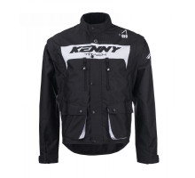 Куртка kenny racing adventure/enduro модель track black колір чорний/білий розмір m