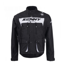 Куртка kenny racing adventure/enduro модель track black колір чорний/білий розмір xxl