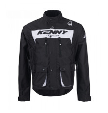 Куртка kenny racing adventure/enduro модель track black колір чорний/білий розмір xxl