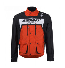 Куртка kenny racing adventure/enduro модель track orange колір чорний/помаранчевий/білий розмір l