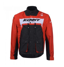 Куртка kenny racing adventure/enduro модель track red колір чорний/червоний/білий розмір xxl